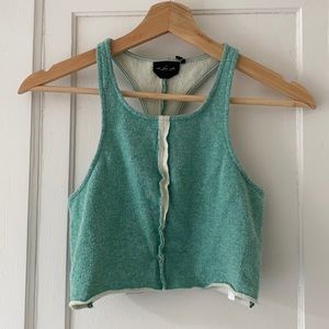 Urban outfitters fleece crop top